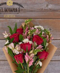 Bouquet con rosas y astromelias | Florería de Tijuana, envía flores y  regalos a Tijuana